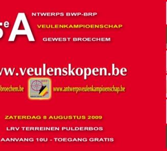Lijst deelnemers Antwerps Veulenkampioenschap