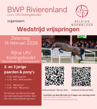 Wedstrijd vrijspringen BWP 2026Rivierenland