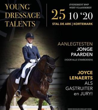 Aanlegtest jonge dressuurpaarden, West-Vlaanderen YOUNG DRESSAGE TALENTS Aanlegtest jonge dressuurpaarden, West-Vlaanderen YOUNG DRESSAGE TALENTS