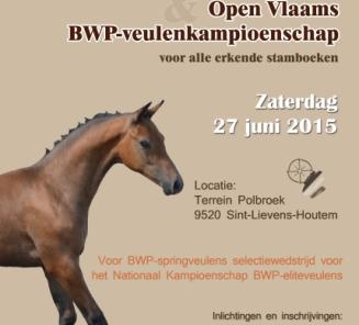Nieuwe datum gewestelijke merrieprijskamp en Open Vlaams BWP-Veulenkampioenschap gewest Zuid-Oost-Vlaanderen