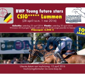 Laatste dagen inschrijven voor selectiedag Jonge BWP Paarden op CSIO Lummen Laatste dagen inschrijven voor selectiedag Jonge BWP Paarden op CSIO Lummen