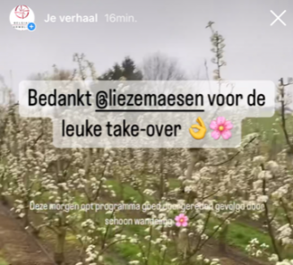 Instagram take-over Lieze Maesen