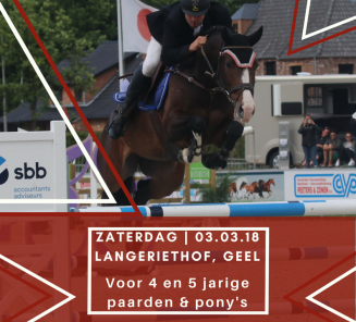 Aanlegtest springen Geel: inschrijven tot zondag! Aanlegtest springen Geel: inschrijven tot zondag!